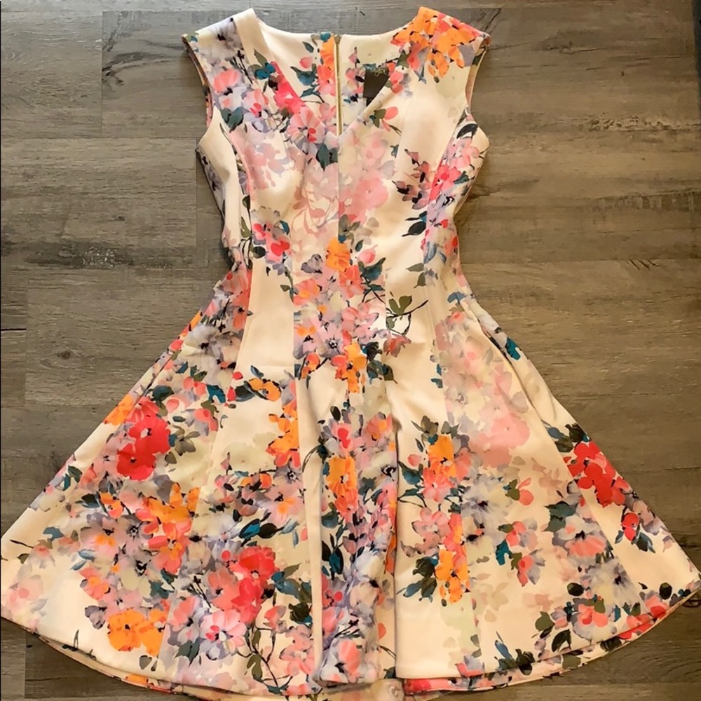 Floral Pleated dress